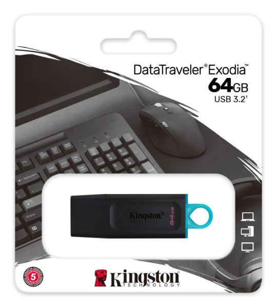 USB флеш-накопитель Kingston DataTraveler Exodia 64GB USB 3.2