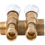 Коллектор вентильный Giacomini 3/4" х 1/2" на 2 выхода