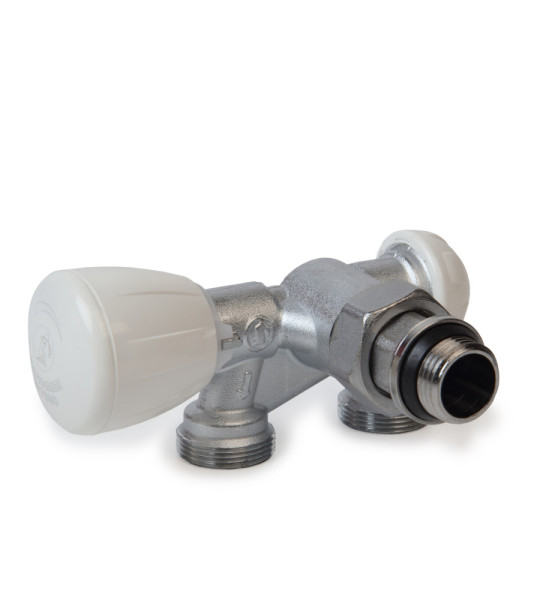 Угловой термостатический узел Giacomini R357B1 (правый, для двухтрубных систем)