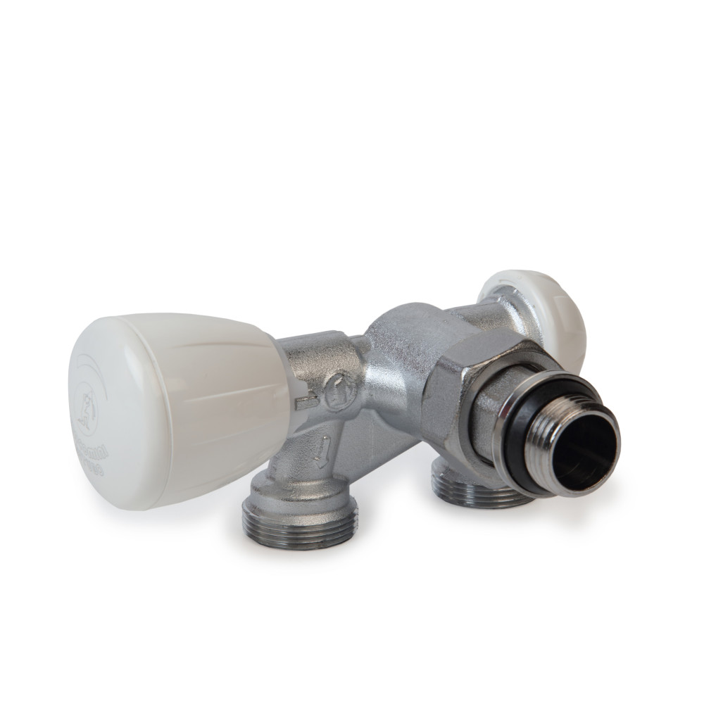 Угловой термостатический узел Giacomini R357B1 (правый, для двухтрубных систем)