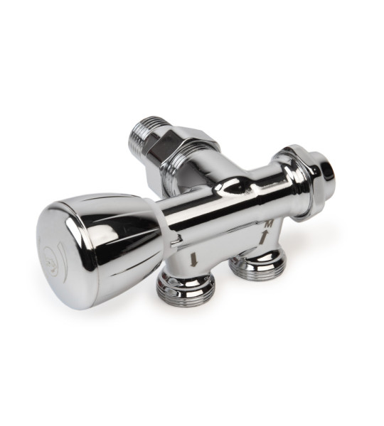 Узел нижнего подключения Giacomini T358M левый (для однотрубных систем)