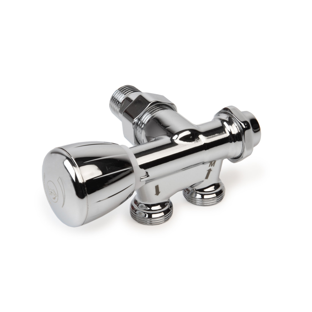 Узел нижнего подключения Giacomini T358M левый (для однотрубных систем)