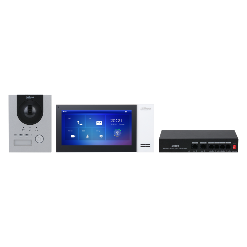 IP вызывная панель Dahua DHI‑VTO2201F‑P, 2‑канальная