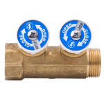 Коллектор вентильный Giacomini 3/4" х 1/2" на 2 выхода