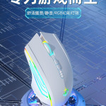 Игровая проводная мышь RGB (White Gaming Mouse)