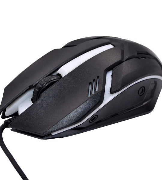 Игровая мышь T-WOLF V1 с RGB-подсветкой — проводная, USB, 1200 DPI, эргономичная