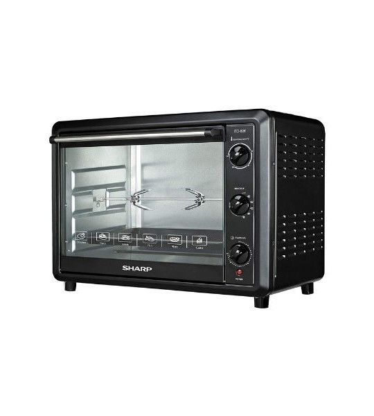 SHARP EO‑42K 42 л Электрический духовой шкаф с конвекцией и вертелом, 1 800 Вт, таймер 60 мин – готовьте как в ресторане