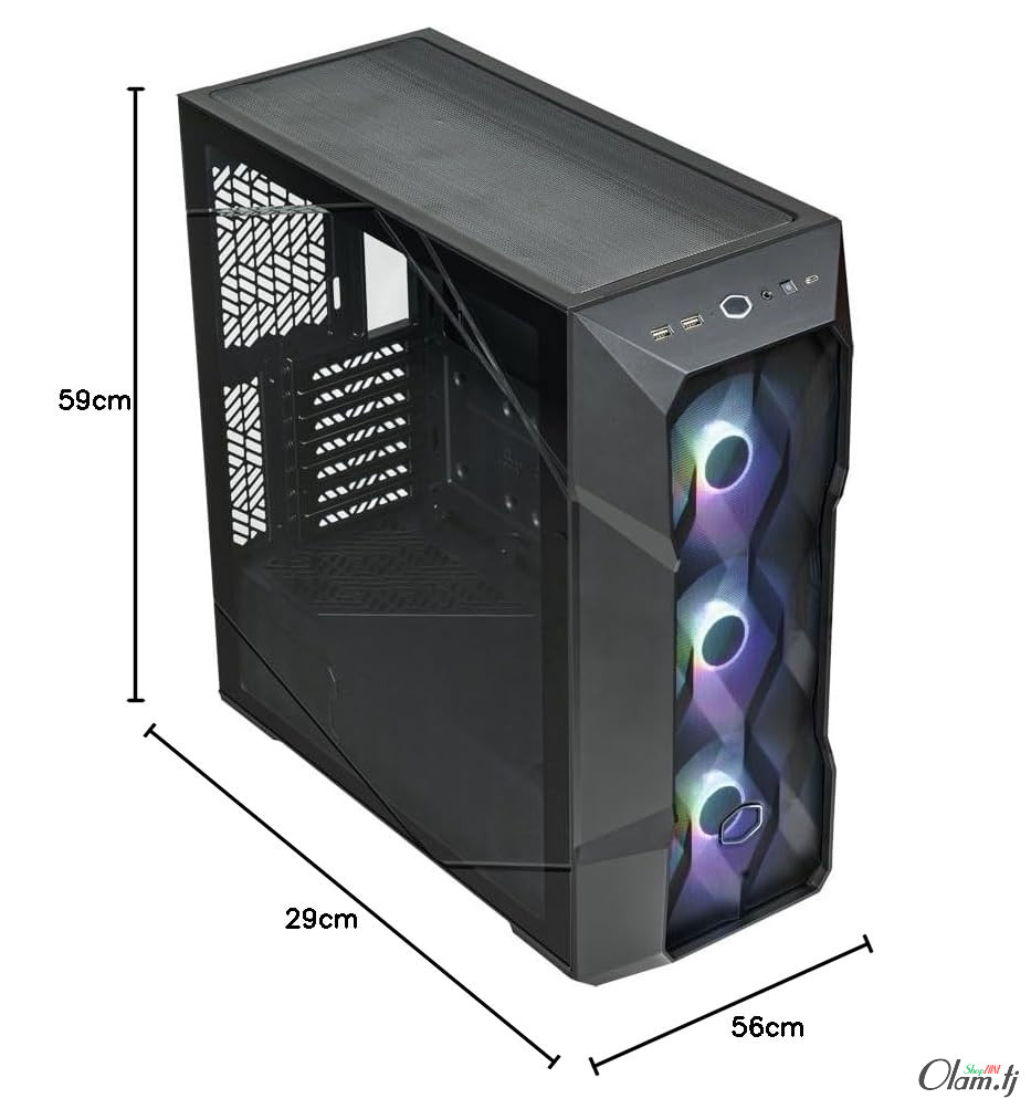 Cooler Master TD500 Mesh V2 – Mid‑Tower, 3 ARGB Fan, Type-C, PWM/ARGB хаб, съёмная верхняя панель, 360 мм СЖО