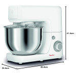 Кухонный комбайн Moulinex Masterchef QA150127 | 4.8 L, 800 W, 6 скоростей, Серебристый/Белый