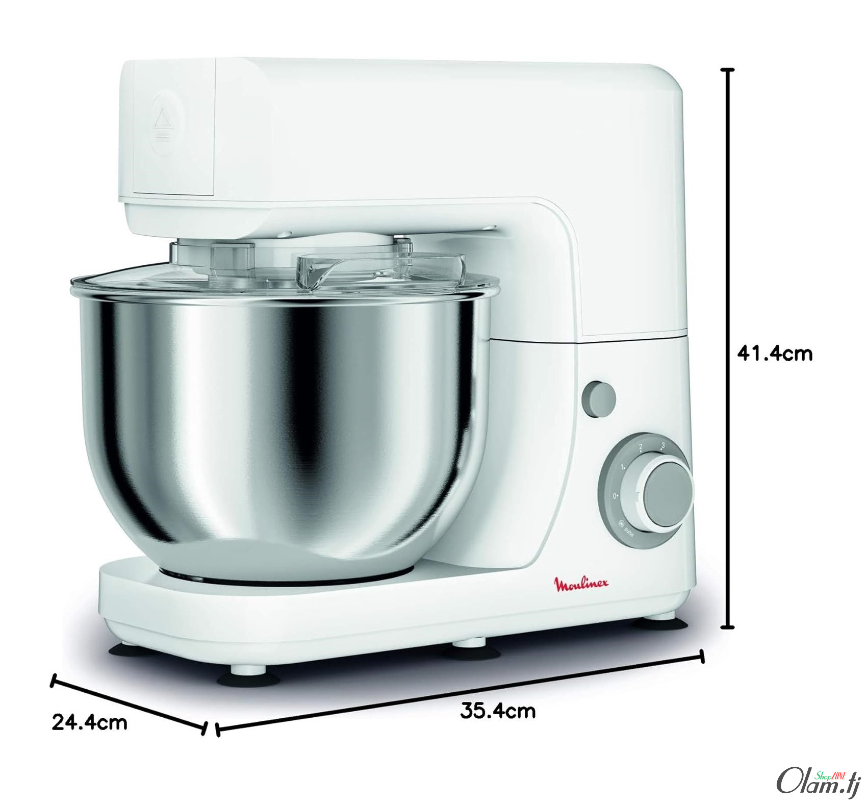 Кухонный комбайн Moulinex Masterchef QA150127 | 4.8 L, 800 W, 6 скоростей, Серебристый/Белый