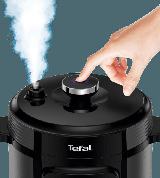 Tefal Home Chef Smart CY601D65 6L — Мультикукер с функцией давления, 15 программ, 1000Вт, быстрый режим, LED управление