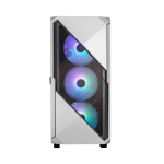 Galax REVOLUTION 01 White – mid‑tower ATX/M‑ATX/ITX, 4×ARGB FAN, стекло, mesh‑панель, поддержка СЖО до 360 мм