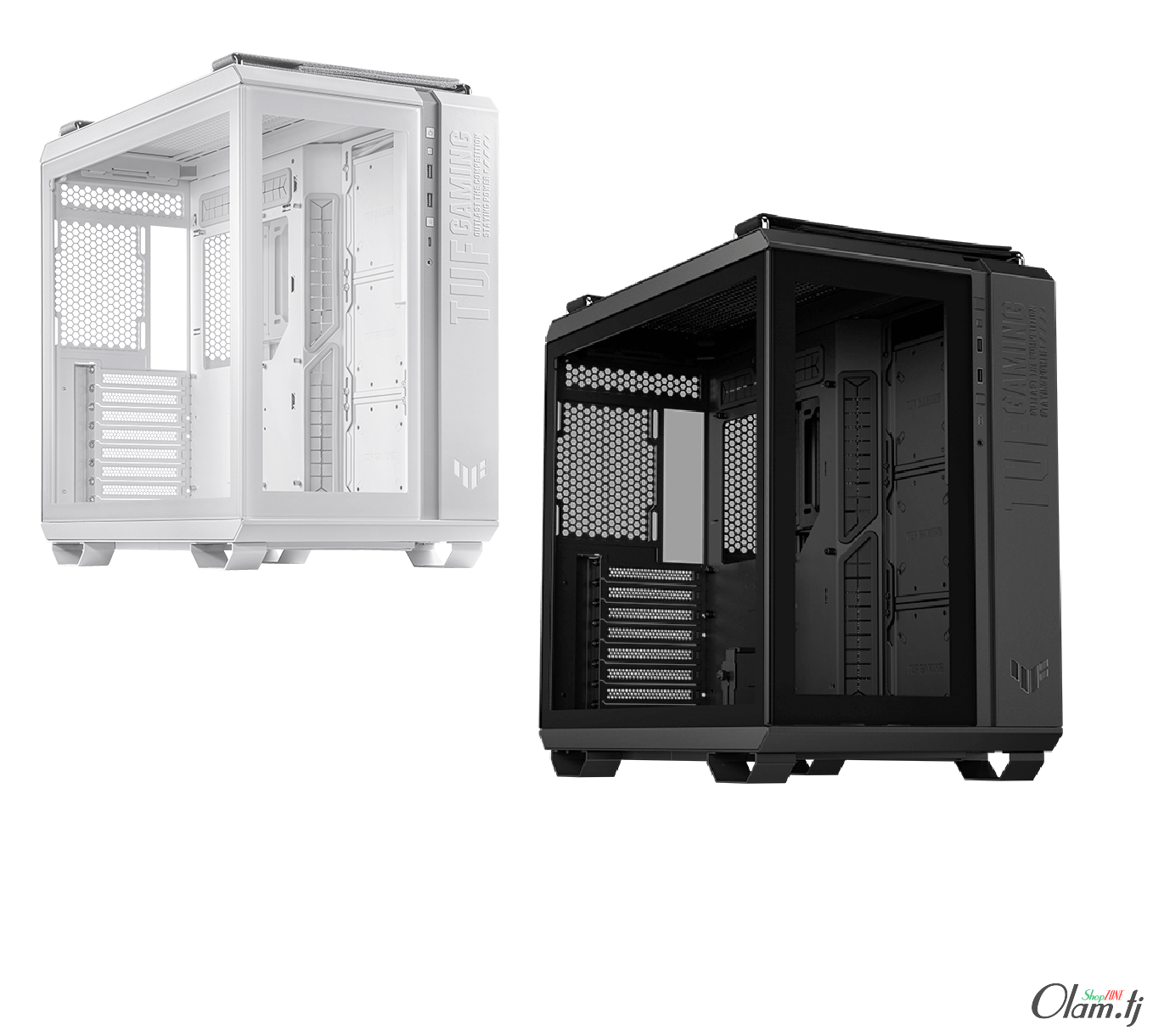 ASUS TUF Gaming GT502 – Mid‑Tower корпус без вентиляторов, 4 стекла, ARGB Aura Sync, 400 мм GPU, 360 мм СЖО