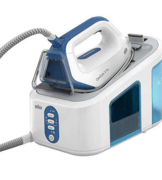 Парогенератор Braun CareStyle 3 IS3157BL — 2400 Вт, 6.8 бар, 3D подошва, 2 л резервуар, iCare, автоотключение