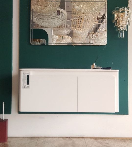 Подвесная тумба для ванной Rinza Helya (белая)