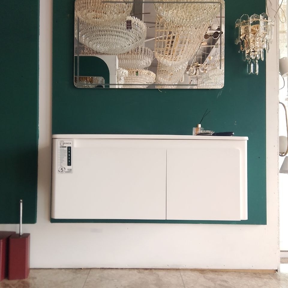 Подвесная тумба для ванной Rinza Helya (белая)