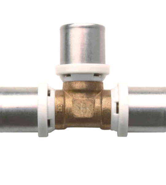 Пресс-тройник Giacomini RM156 16x16x16 для металлопластиковых труб