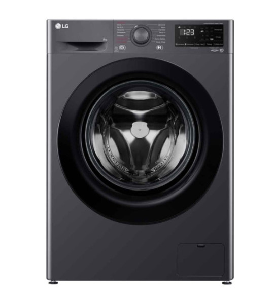 Стиральная машина узкая LG F2V3PS6J (8 кг) AI DD Steam Silver