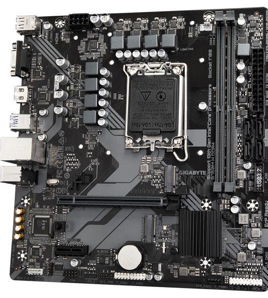 МАТЕРИНСКАЯ ПЛАТА GIGABYTE B760M H DDR4 (ВЕРСИЯ1.0) (РАЗЪЕМ LGA 1700) (MICRO-ATX)