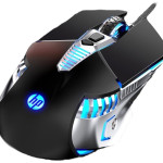 Игровая мышь HP G160 с RGB подсветкой и 7 кнопками — проводная, USB, 2400 DPI