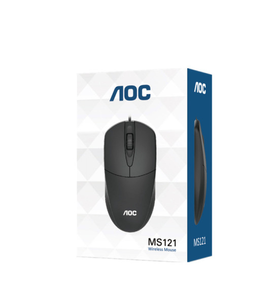Проводная мышь AOC MS121, 1200 DPI, USB, симметричная, 3 кнопки
