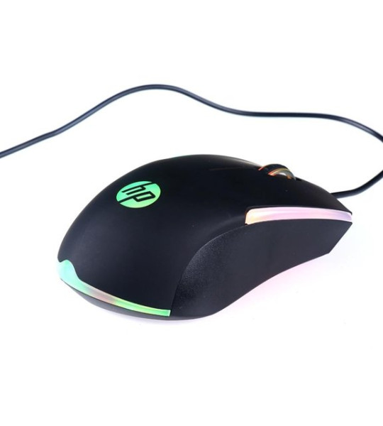 Игровая мышь HP M160 — проводная, оптическая, с LED-подсветкой, 1000 DPI, эргономичный дизайн