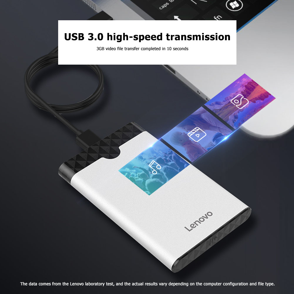 Корпус для жесткого диска Lenovo 2,5, SSD SATA на USB 3.0/3.1/Type C, 6 ТБ