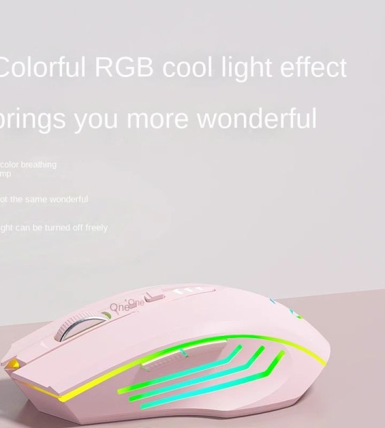 Беспроводная игровая мышь Holy Sword, 1600 DPI, с RGB подсветка