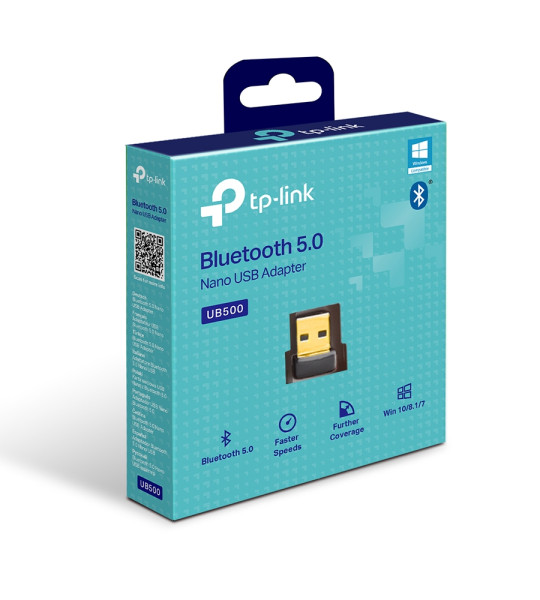 TP-Link UB500 — Bluetooth 5.0 Nano USB-адаптер для ПК и ноутбуков, совместимость с Windows 7/8/10/11