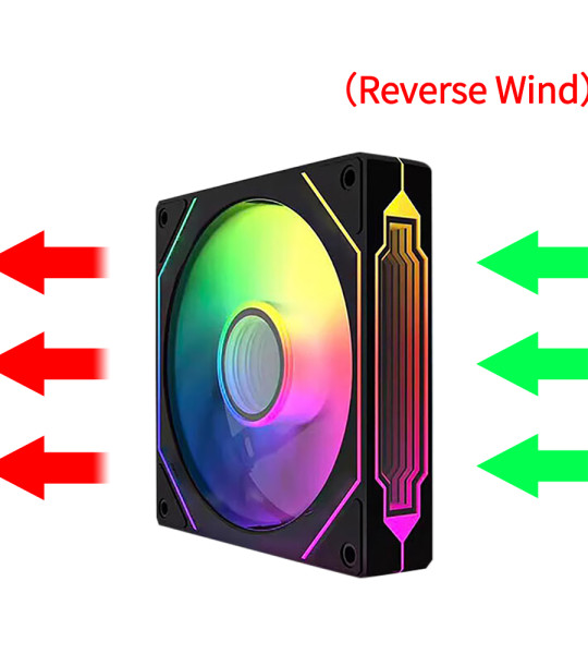 Вентилятор для корпуса ПК WYMECT XZT009476 12 см RGB