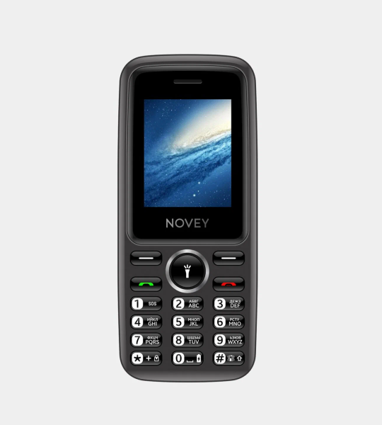 Novey 102 — Надежный Кнопочный Телефон с Кнопкой SOS, 1 SIM, Долговечный Аккумулятор 1050 мА·ч и Bluetooth