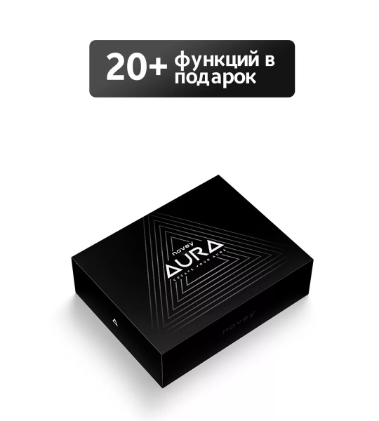 Novey Aura V1 | Кнопочный телефон с экраном IPS 2.4, 2 SIM, аккумулятор 800 mAh, Bluetooth, FM-радио – Черный
