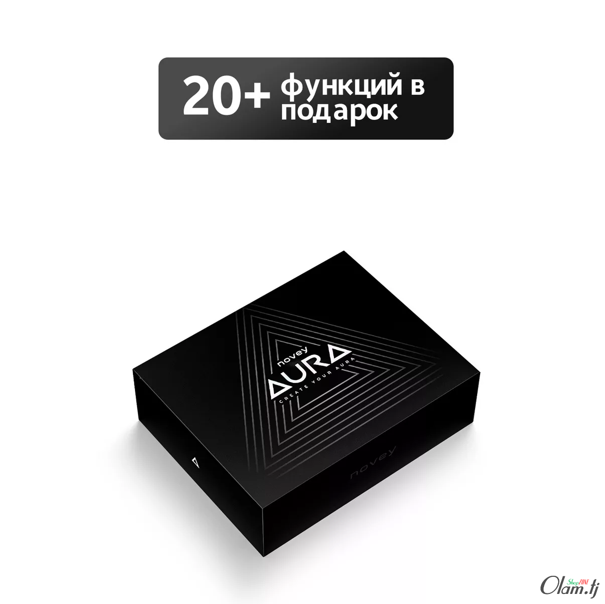 Novey Aura V1 | Кнопочный телефон с экраном IPS 2.4, 2 SIM, аккумулятор 800 mAh, Bluetooth, FM-радио – Черный