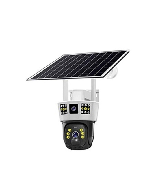 Уличная 4G камера видеонаблюдения V380 Pro с солнечной панелью
