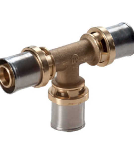 Угловой пресс-фитинг Giacomini RM150 16x16 (90°)