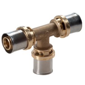 Угловой пресс-фитинг Giacomini RM150 16x16 (90°)