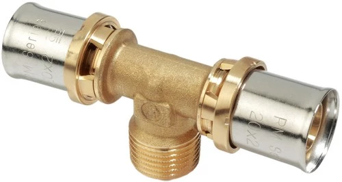 Тройник пресс-фитинг Giacomini RM153 16x1/2"x16 (ВР)