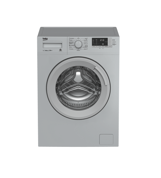 Стиральная машина BEKO WRE 7512 XSS — 7 кг, 1000 об/мин, 15 программ, A+++ (серый)