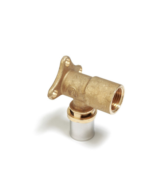 Угловой установочный пресс-фитинг Giacomini RM139